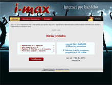 Tablet Screenshot of i-max.sk